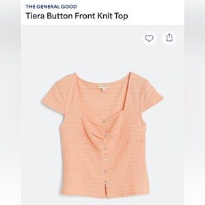 Tiera Button Front Knit Top